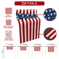 thumbnail image 5 of American Flag Table Runner 70 Inches Long, Blue Red USA Flag Cotton Linen Table Runners Dresser Scarves, Decorative Fabric Tabletop Scarf Furniture Cover for Home Dinner Party 13"x70", 5 of 8