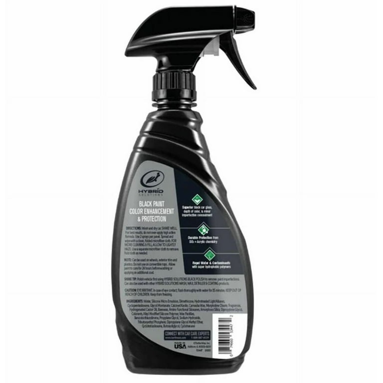 Turtle Wax Hybrid Solutions Ceramic Acrylic Black Spray Wax, 16 Oz. (53447)