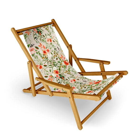 Society6 Flowers Everywhere by Sabine Reinhart Sling Chair