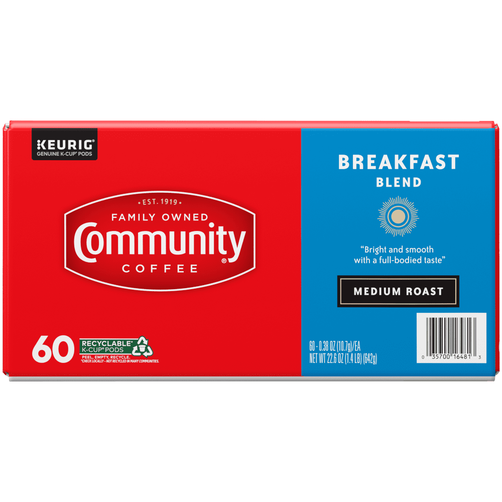Community Coffee Single Serve Breakfast Blend 60 Ct