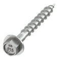 9 x 11/2 in. Type 316 Stainless Steel, Hex Drive, Hex Head, Strong