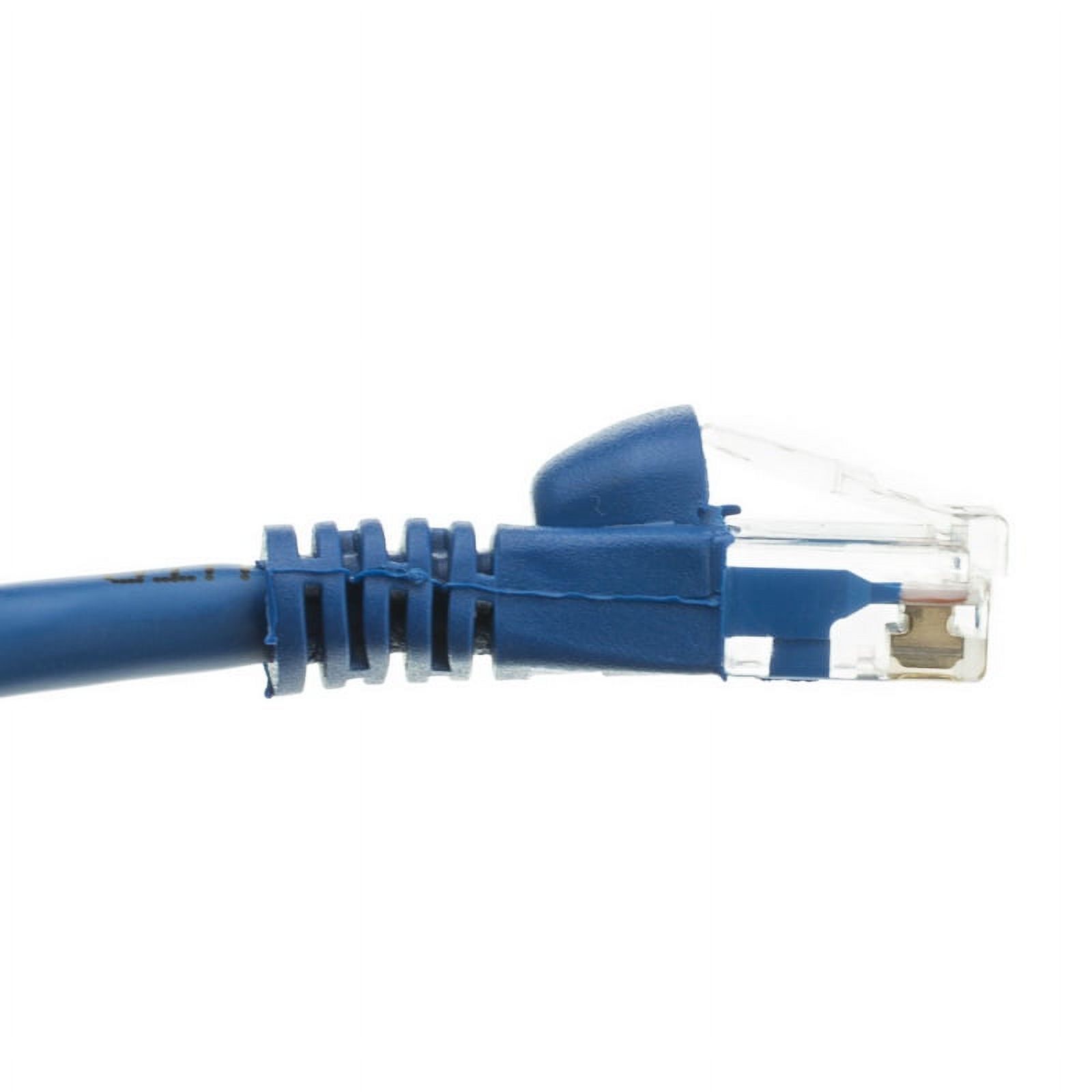 Cat6A Blue Ethernet Patch Cable, Snagless - Molded Boot, 500 Mhz, 10 Foot - image 2 of 2
