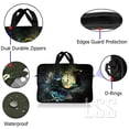 thumbnail image 3 of LSS 15.6 inch Laptop Sleeve Bag Carrying Case Pouch with Handle for 14" 15" 15.4" 15.6" Apple Macbook, Acer, Dell, Hp, Clock Butterfly Floral, 3 of 3