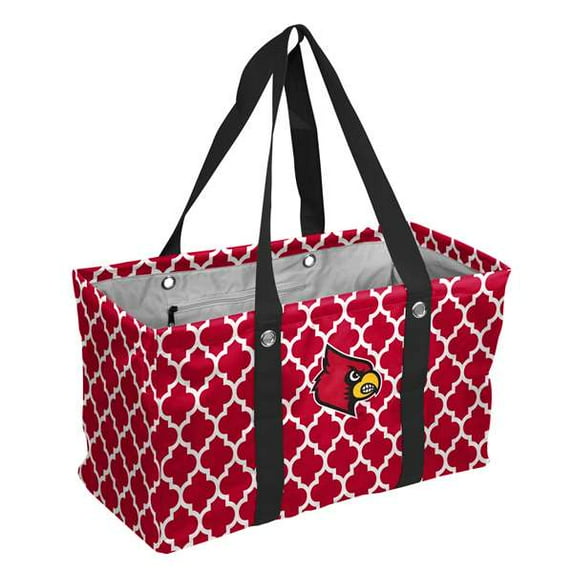 Louisville Cardinals Quatrefoil Picnic Caddy