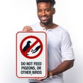 thumbnail image 2 of Do Not Feed Pigeons Or Other Birds Sign,, 2 of 8
