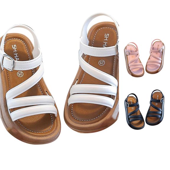 RMGVDSD Girls Sandals Open Toe Summer Flat Shoes Fashion Sandals Casual Outdoor Beach Shoes For Kids
