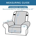 thumbnail image 2 of Water Repellent Oversized Recliner Slipcover/Recliner Cover Oversized Chair Covers, 2 Strap/Hook Seat Width Up to 30 Washable Furniture Protector (Oversized Recliner: Stone Blue/Beige), 2 of 7