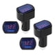 thumbnail image 4 of Voltímetro de coche de 4 piezas con pantalla digital LED y detector de monitoreo de voltaje de batería, 4 of 11
