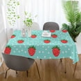 thumbnail image 3 of Yayeee Tablecloths 60" x 60" Rectangle Wrinkle Resistant Party Table Cover, Strawberry Pattern, 3 of 8