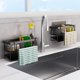 thumbnail image 2 of XHSGX Organizador fregadero cocina multifuncional porta toallas esponjas metal dispensador jabón drenante, 2 of 7