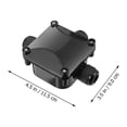 thumbnail image 3 of 2pcs Outdoor Junction Box 3-way Waterproof Outdoor Electrical Box DIY Accessory, 3 of 8