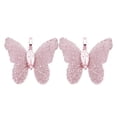 thumbnail image 2 of 2 piezas de dijes para pendientes de moda, collares, colgantes, accesorios para el cabello, mariposas ROSADO, 2 of 9