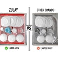 thumbnail image 6 of Zulay Kitchen 20.5” x 13” Roll Up Sink Drying Rack & Trivet - Silicone-Coated Stainless Steel Over Sink Rack, Red, 6 of 8