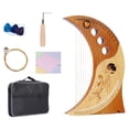 thumbnail image 2 of BotaniNest Harp，Lyre Harp，19 String 16 Note ，Traditional Classic Stringed Instruments，Humanized Moon Harp，Comes With A Tuner Spare Strings Instruction Manual，Instruments For Adults And Child, 2 of 7