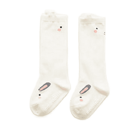 

Cotton Baby Socks with Ears Anti-Slip Fox/Bear/Owl/Bunny Infant Knee High Socks Newborn Accessories 4 Colors 1 Pair