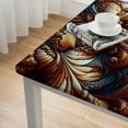 thumbnail image 5 of Acheng Scales Feathers Square Tablecloth Full Width Single-Sided Printing 100% Polyester Fiber 40*40, 5 of 8
