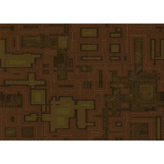 Ahgly Company Indoor Rectangle Patterned Dark Bronze Brown Area Rugs, 4' x 6'