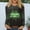 Green, variant on Women's Casual Printed Round-neck Long Sleeved T-shirt Loose Top
