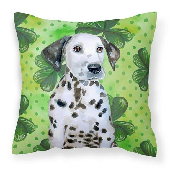 Dalmatian Puppy St Patricks Fabric Decorative Pillow