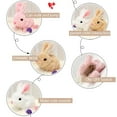 thumbnail image 5 of TETOU Easter Basket Stuffers for Toddler, Interactive Electronic Bunny Plush Toys Can Walk and Talk Rabbit Educational Toys for Kids(3pcs), 5 of 7