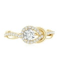 thumbnail image 4 of Rosec Jewels Lab Diamond Promise Engagement Ring - Love Knot Ring - Valentines Gift, 14K Yellow Gold, US 12.00, 4 of 8