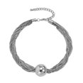 thumbnail image 3 of KLKCMS Collier Cadeaux Chaîne Unique en Résine et Fer Collier Ras du Cou pour Fête Blanc K, 3 of 9