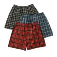 thumbnail image 2 of Fruit of the Loom Men's Low Rise Boxers X-Large, Plaid, 2 of 2