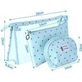 thumbnail image 5 of Neceser transparente tres en uno (azul), neceser de viaje impermeable, neceser de viaje de PVC transparente, neceser, neceser de maquillaje, para hombres, mujeres y niños, 5 of 5
