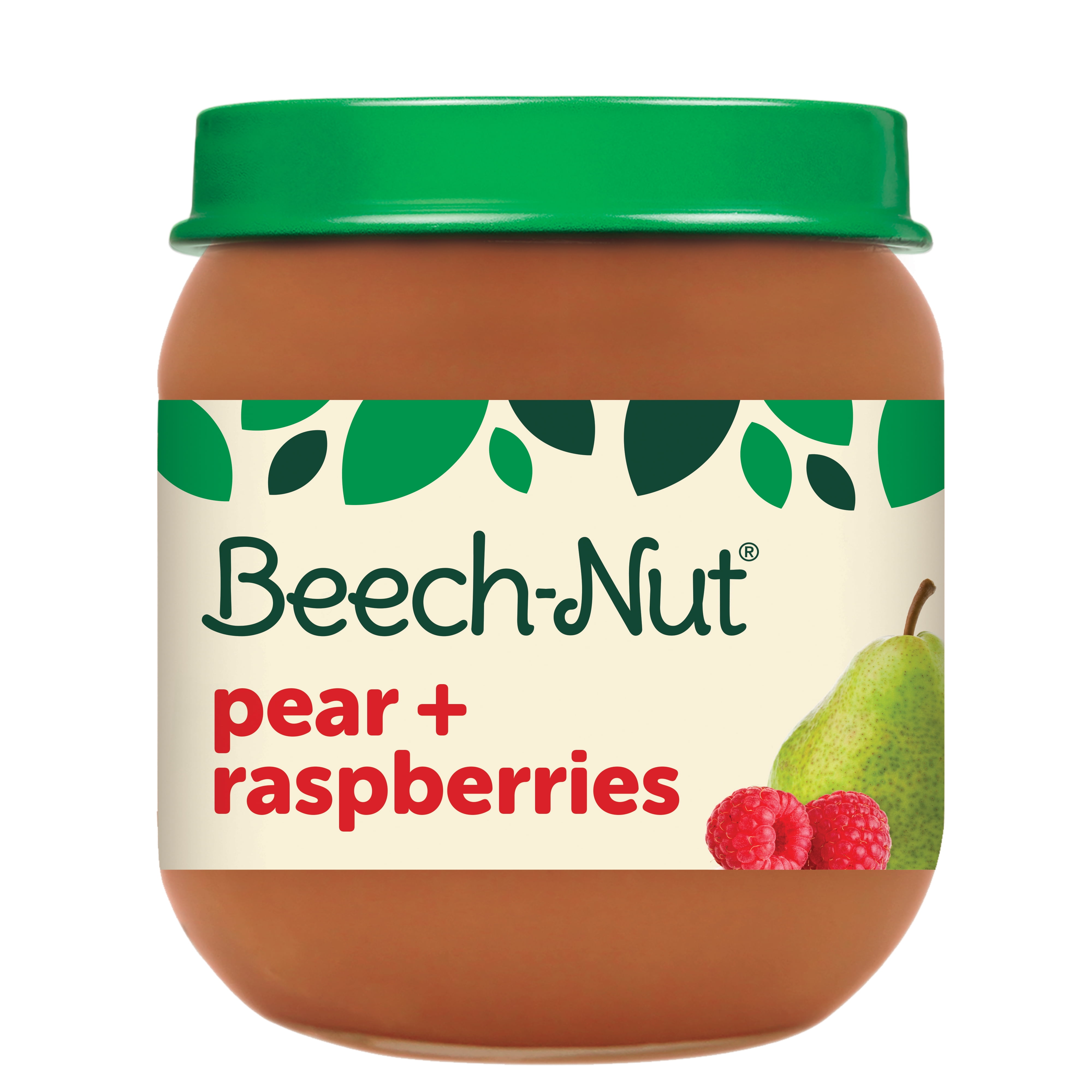 BeechNut Stage 2, Pear & Raspberries Baby Food, 4 oz Jar