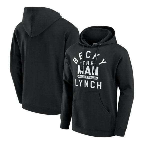 Youth Black Becky Lynch Back In Business Pullover Hoodie