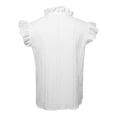thumbnail image 6 of DHFJKG Tank Tops For Women Summer Bohemian Floral Embroidery Sleeveless Ruffle Lace Up Graphic Tee Beach Vacation Clothes Soft Tops, 6 of 6