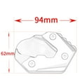 thumbnail image 2 of Wooxiu Motorcyle Kickstand Shoes Fit for B.M.W R1300GS / Adventure 2024 2025 CNC Foot Side Stand Enlarge Extension Pad gs 1300 r1300gsa Accessories, 2 of 7