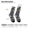 thumbnail image 4 of Goofa Holiday Christmas Cookies Printed Men's Crew Socks, Soft Durable Breathable Moisture-Wicking with Odor Control Cotton socks, 4 of 9