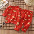 thumbnail image 2 of TOWED22 Toddler Baby Girl Clothes Outfits Long Sleeve Crewneck Sweatshirt and Joggers Pants 2 Piece Set Fall Winter(Watermelon Red,7-8 Y), 2 of 6