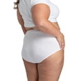 thumbnail image 3 of Fit for Me by Fruit of the Loom Women's Plus Size Cotton Brief Panties, Soft Comfort Waistband, Full Coverage, Multipacks, Sizes 1X–5X, 3 of 6