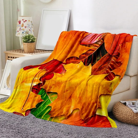 Lzobxe Lap Blankets for Bedroom Soft Fuzzy Throw Blanket for Couch, Microfiber Ghost Pumpkin Decorations for Halloween Thanksgiving Gifts