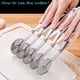 thumbnail image 5 of (Silver)5 Wheel Dough Cutter, Stainless Steel Dough Divider, 5 Wheel Pizza Cutter, 5 Wheel Dough Divider, Adjustable Pizza Cutter, 5 Wheel Slicer with, 5 of 5