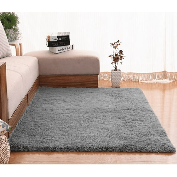 Luxury Velvet Living Room Carpet Bedroom Rugs, Fluffy, Super Soft