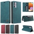 thumbnail image 5 of Allytech Wallet Case For Samsung Galaxy A32 4G,  with RFID Blocking  Card Slot Flip Folio Leather Case Kickstand Shockproof Protective Phone Cover For Samsung Galaxy A32 4G,Blue, 5 of 5