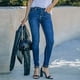 thumbnail image 5 of Gibobby Pantalones para mujer Jeans elásticos adelgazantes Slim Women Jeans Diseño simple y exquisito(Azul,CH), 5 of 5