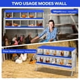 thumbnail image 3 of Yeshouse Nido para gallinas de 6, 8 y 10 agujeros, de acero galvanizado inoxidable, para gallinas, fácil de recoger y limpiar, 3 of 7
