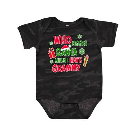 

Inktastic Who Needs Santa when I Have Grammy Gift Baby Boy or Baby Girl Bodysuit