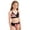 A-Black, variant on Swimsuit for Girls Floral Print Bikini Two Piece Swimwear for Big and Teens Summer Beach Pool Outfit