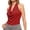RD2, variant on Women's Draped Cowl Neck Halter Top Sleeveless Slim Fit Summer Elegant Casual Layering Blouse, 1 Piece, M-L
