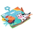 thumbnail image 1 of Libro de tela BuyWeekMX para bebés de dibujos animados de animales, 1 of 9