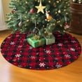 thumbnail image 4 of Christmas Tree Skirt 36 Inches, Large Xmas Tree Skirts, Perfect for Christmas Holiday Home Decoration(Red Plaid), 4 of 7