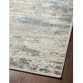 thumbnail image 7 of Loloi Estelle Collection EST-03 Ivory / Ocean Abstract Area Rug 18" x 18" Sample, 7 of 7