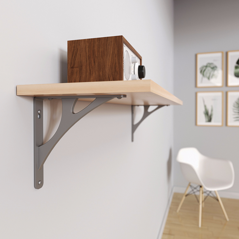 RP-201MN-8SN Manhattan Style Decorative Shelf Bracket, Nickel, 8-In. - Quantity 1