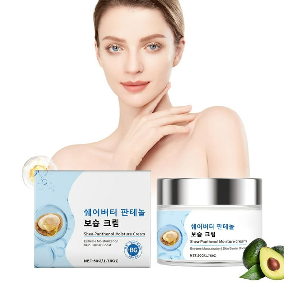 Paste Moisturizing Cream - Plauszm Shea Butter Panthenol Moisturizer Sensitive Skin Deep Repair Dry Skin Facial Moisturizer, Beta Glucan Moisturizer;Soon Jung Moisturizer, Hair Steamer For Natural