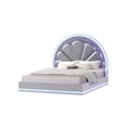 thumbnail image 2 of Galaxy Home Furnishings Perla 5-Piece Wood Queen Bedroom Set in Milky White, 2 of 17